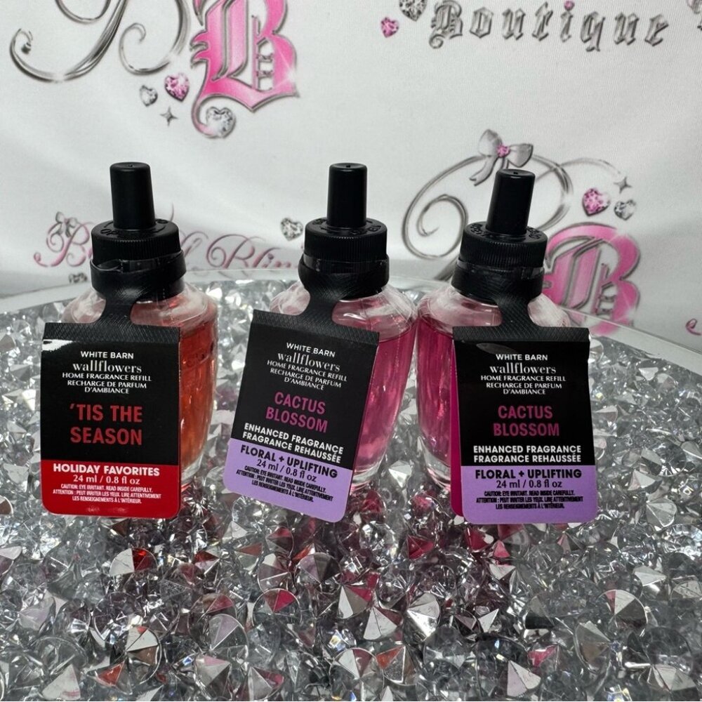 3 bath and body works White Barn Wallflowers Fragrance Refill Set